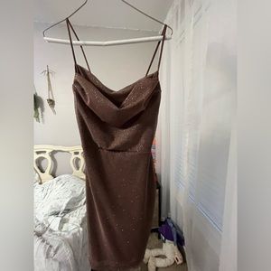 Windsor Brownish Sparkling Dress